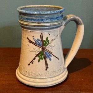 Vintage Chris Stender Studio Art Pottery Victorian Christmas 1993 Austin, Signed